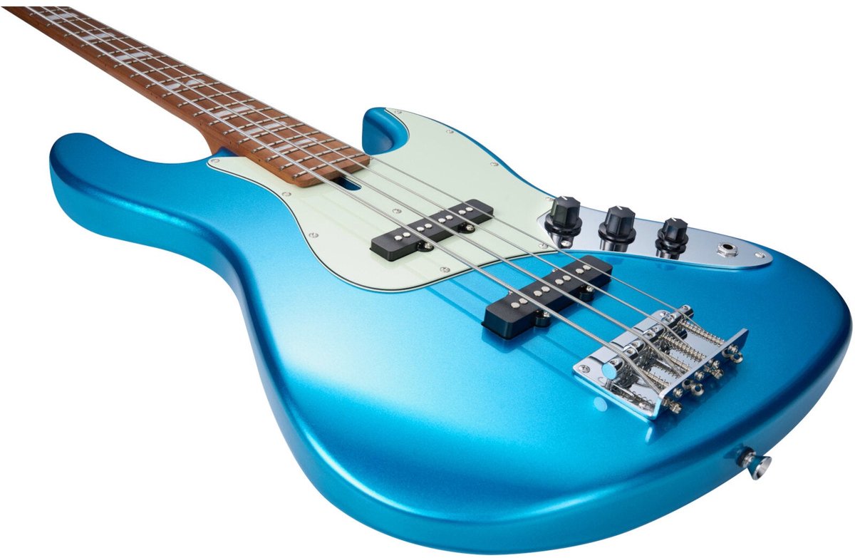 Mooer MBJ410 Metal Blue elektrische basgitaar met gigbag