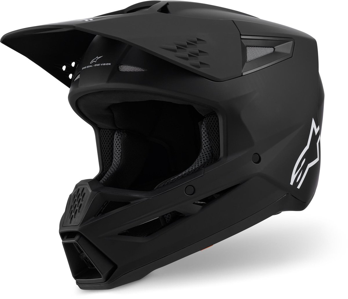 Alpinestars S-M3 Mat Zwart Crosshelm - Helm