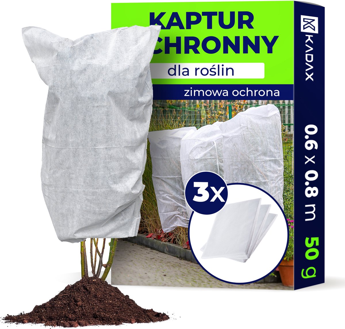 KADAX Set van 3 beschermkappen 0,6