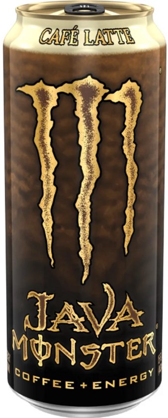 Java Monster Energy - Café Latte des États-Unis - 12 canettes de 0,443 litre - avec consigne