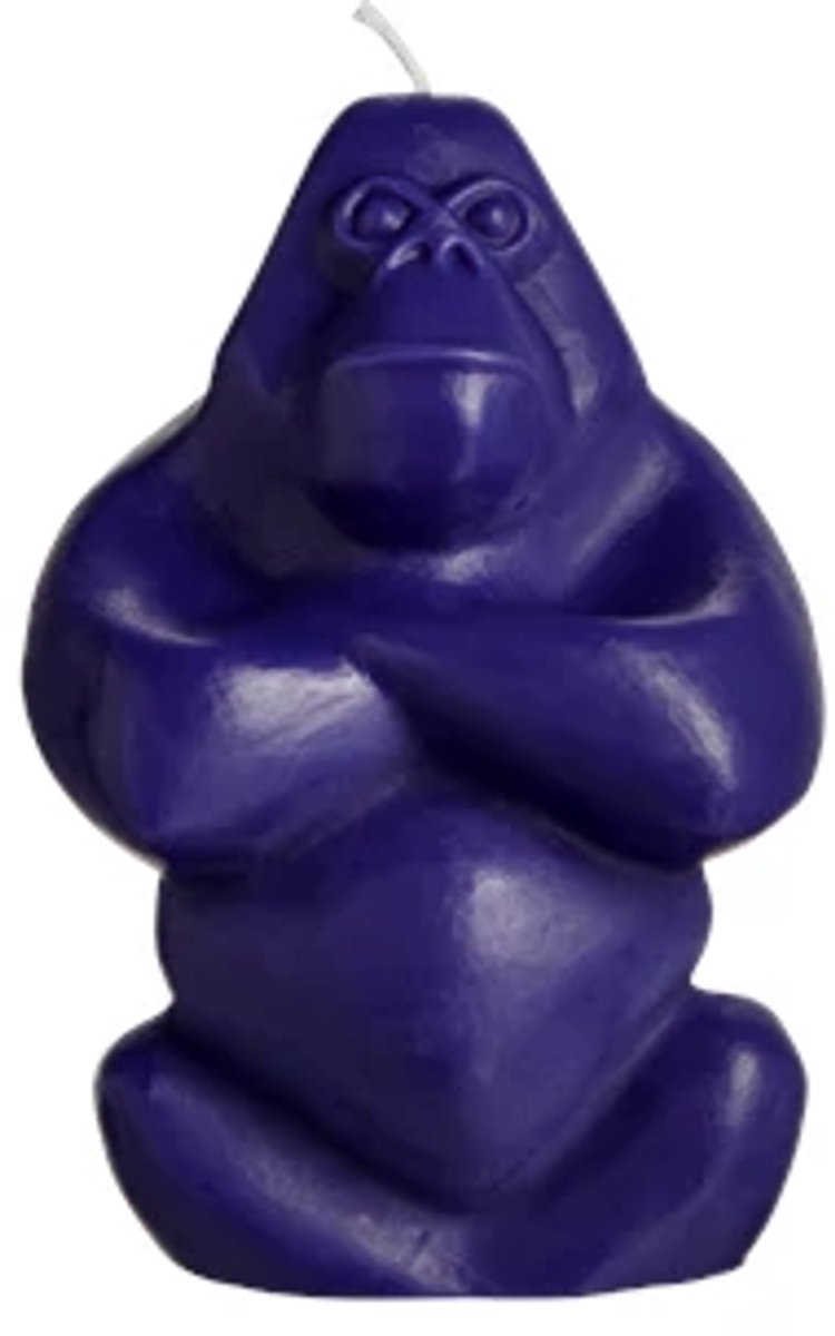 Kosta Boda Gabba Gabba gorilla kaars H11.5cm blauw