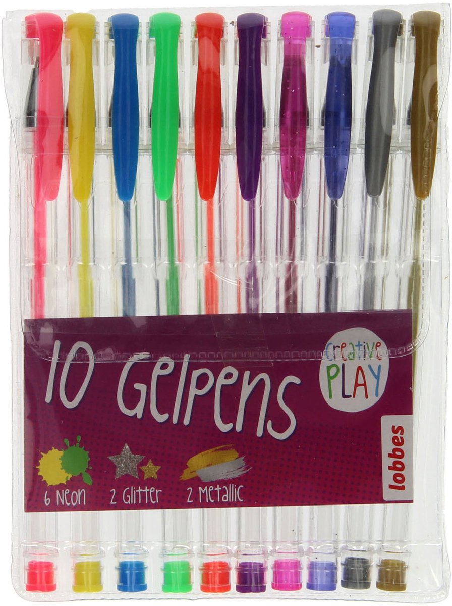 Lobbes Gelpennen, 10st.