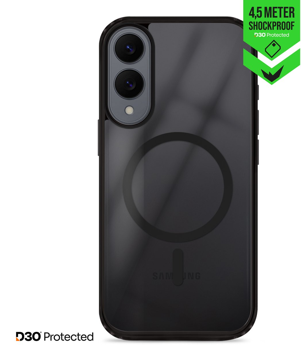 Striker Hoesje geschikt voor Samsung Galaxy S25 Edge MagSafe Telefoonhoesje Hardcase | Striker X-Core Xtreme Impact Backcover Shockproof | Geschikt voor MagSafe | Geschikt voor Draadloos Opladen met Magnetische Ring | Geschikt voor MagSafe Case -