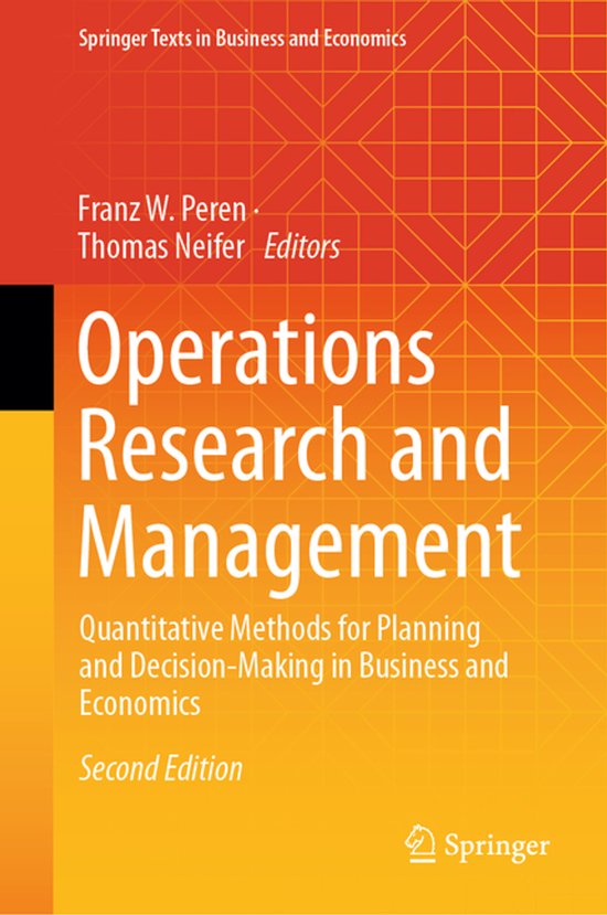Springer Texts in Business and Economics- Operations Researc ... - cover