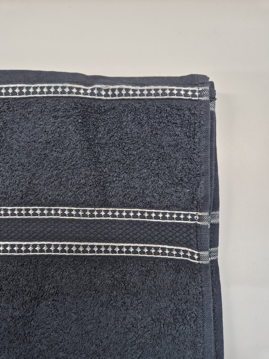 Luxe Gastendoek - Zwart - 30 x 50 cm