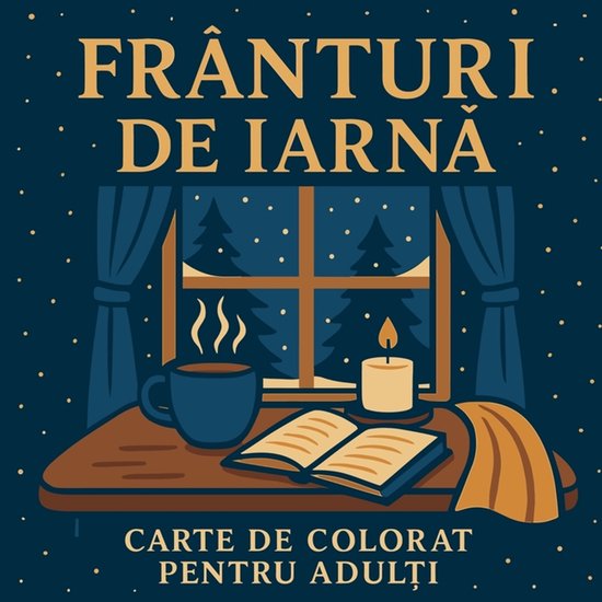 Frânturi de iarnă - Carte de colorat pentru adulți - cover