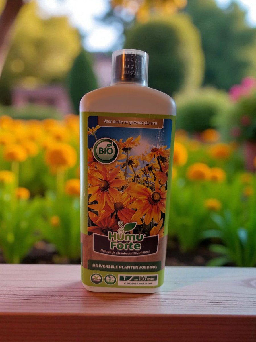 Humuforte Universele Plantenvoeding 1 liter | Biologisch | Praktische Grote Fles voor Gezonde Planten