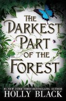 Boekcover van 'The Darkest Part of the Forest' door Holly Black, met een blauwe vlinder, insecten en bladeren.