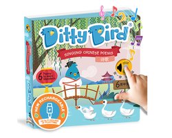 Ditty Bird- Ditty Bird Chinese Poems Mandarin Chinese Baby Book Interactive Musical Book for Toddlers 1- 3 Bilingual Musical Toy