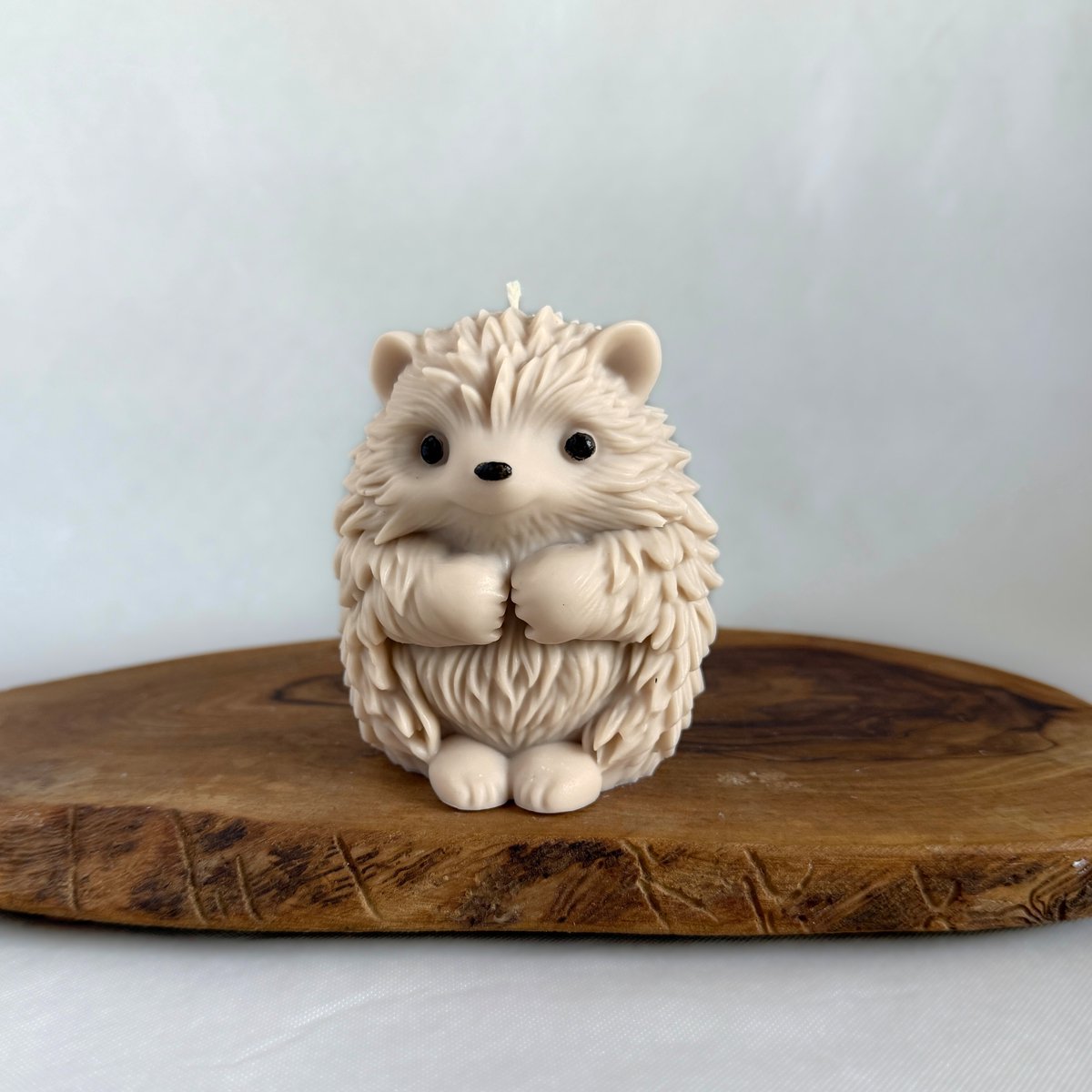 Egel kaars - Decoratieve kaars - Dierkaars - Schattig egel decoratie - Beige kleur