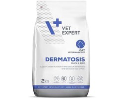 VetExpert Veterinary Diet Dermatosis Cat - Droogvoer voor katten - Huidondersteuning - Hypoallergeen - Omega vetzuren