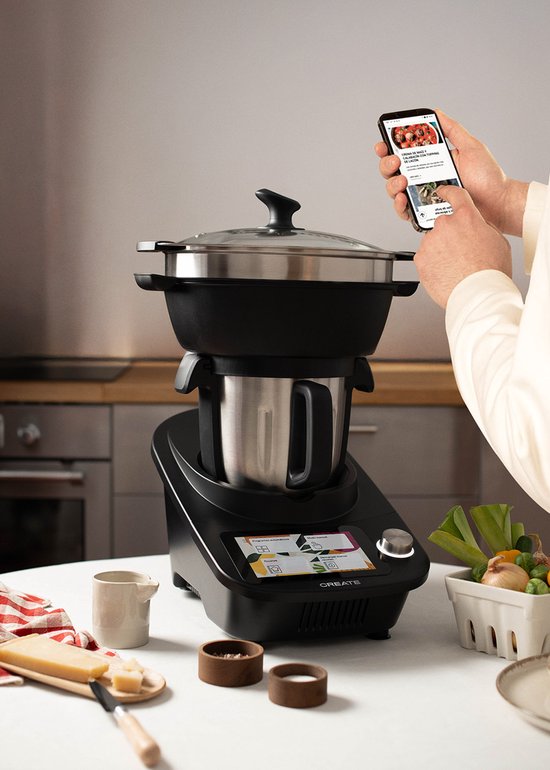 CREATE - Slimme multifunctionele keukenrobot met touchscreen - CHEFBOT TOUCH PRO CONNECT van CREATE — afbeelding 4