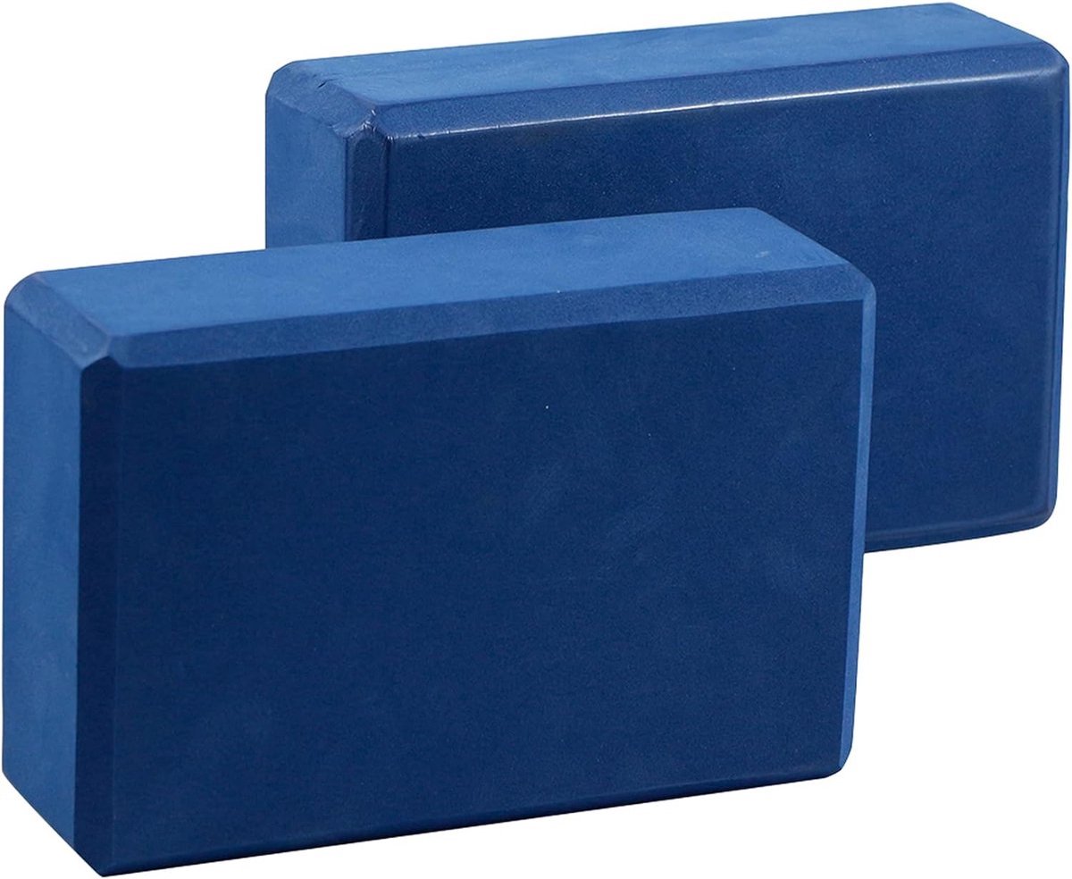 Stunq® Yogablokken met hoge dichtheid, 2-pack - Fitnessschuimblokken, comfortabel, antislip, lichtgewicht en gemakkelijk mee te nemen