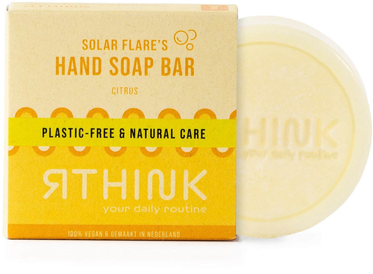 Hand Soap Bar Citrus - Plasticvrij - Vegan - 75 g - Zeep bar - Soap bar