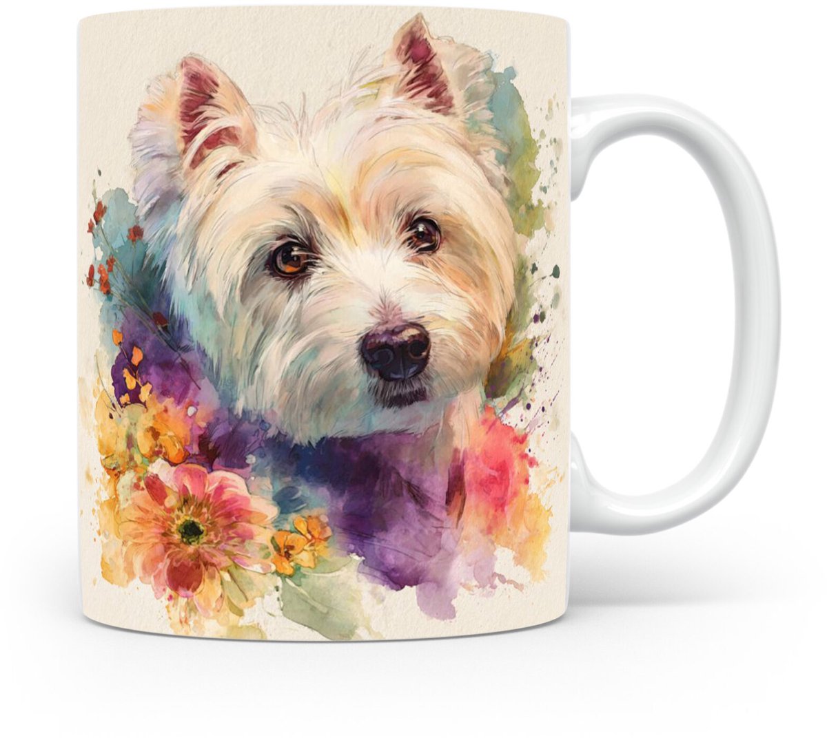 Beker West Highland White Terriër (Westie)
