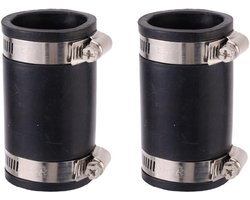 2 stuks flexibele PVC-koppeling voor 1-1/4