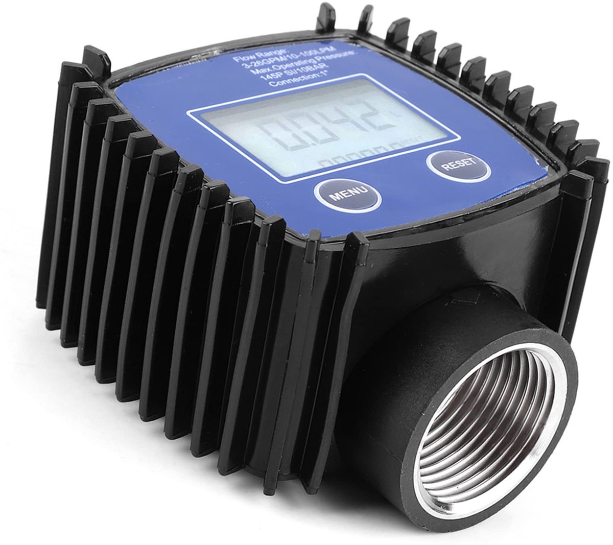 Flowmeter, buitendraad Flowmeter Flowmeter Hoge nauwkeurigheid Flowmeter met scherm voor chemische vloeistof voor diesel