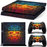 Retro Leeuw - PS4 Console Skins PlayStation Stickers