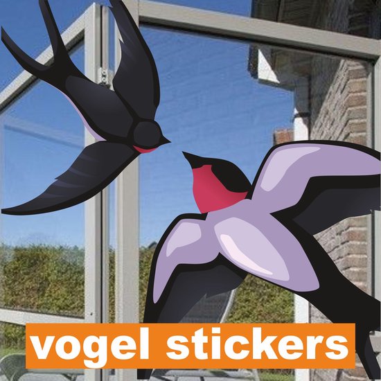 Muursticker gesneden Vliegende vogels