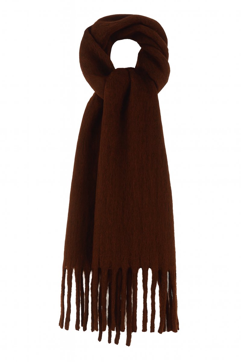 Hidzo Sjaal – Bruin – Dikke Zachte Wintersjaal – 240×40 cm – Lange Warme Sjaal voor Dames