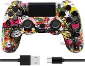 Namajunas - Draadloze Controller geschikt voor PS4/Pro/Slim/PC - Bluetooth gamepad - Geschikt voor Playstation 4 -Zes-assige sensor - LED-lichtbalk en touchscreen-functionaliteit - Audio Jack Input - Gaming Accesoires