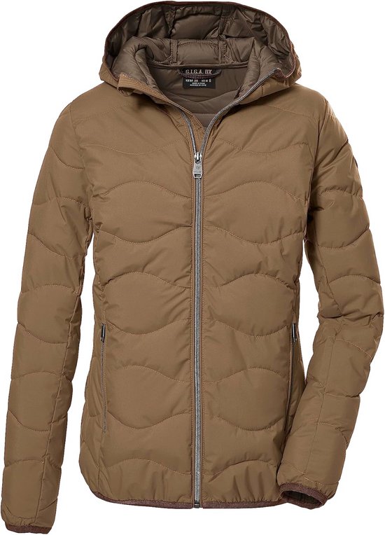 Luciana Gewatteerde dames winterjas - warm jack met capuchon en synthe