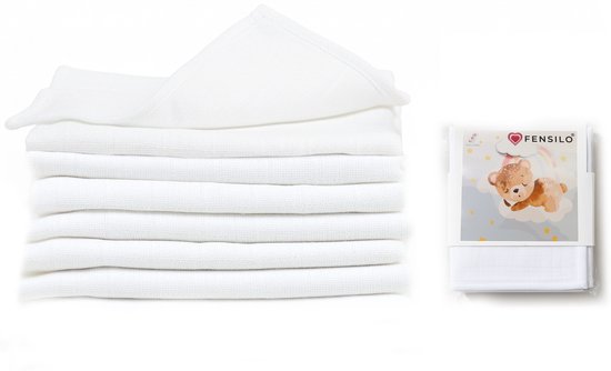 Fensilo Hydrofiele Luiers 6pack 60x60cm - Hydrofiele Doeken - 100% Katoenen mousseline