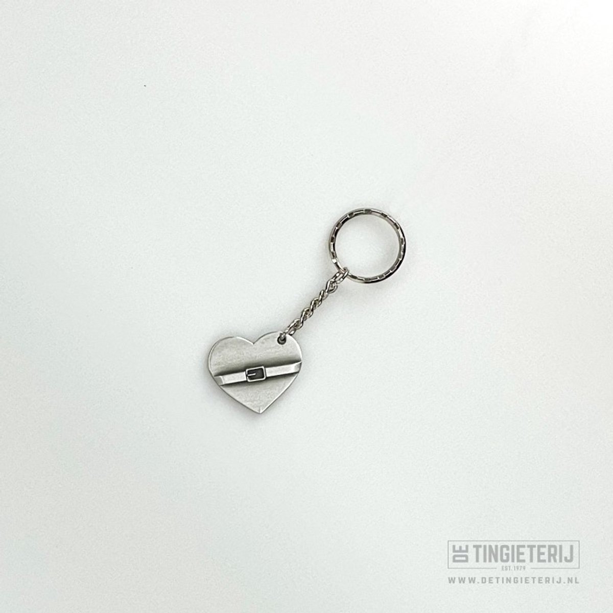 Sleutelhanger '' Hart onder de riem'' - Tin - gift - aandenken - steun - blijk van waardering - sterkte cadeau - opkikkertje cadeau - Brievenbuscadeau