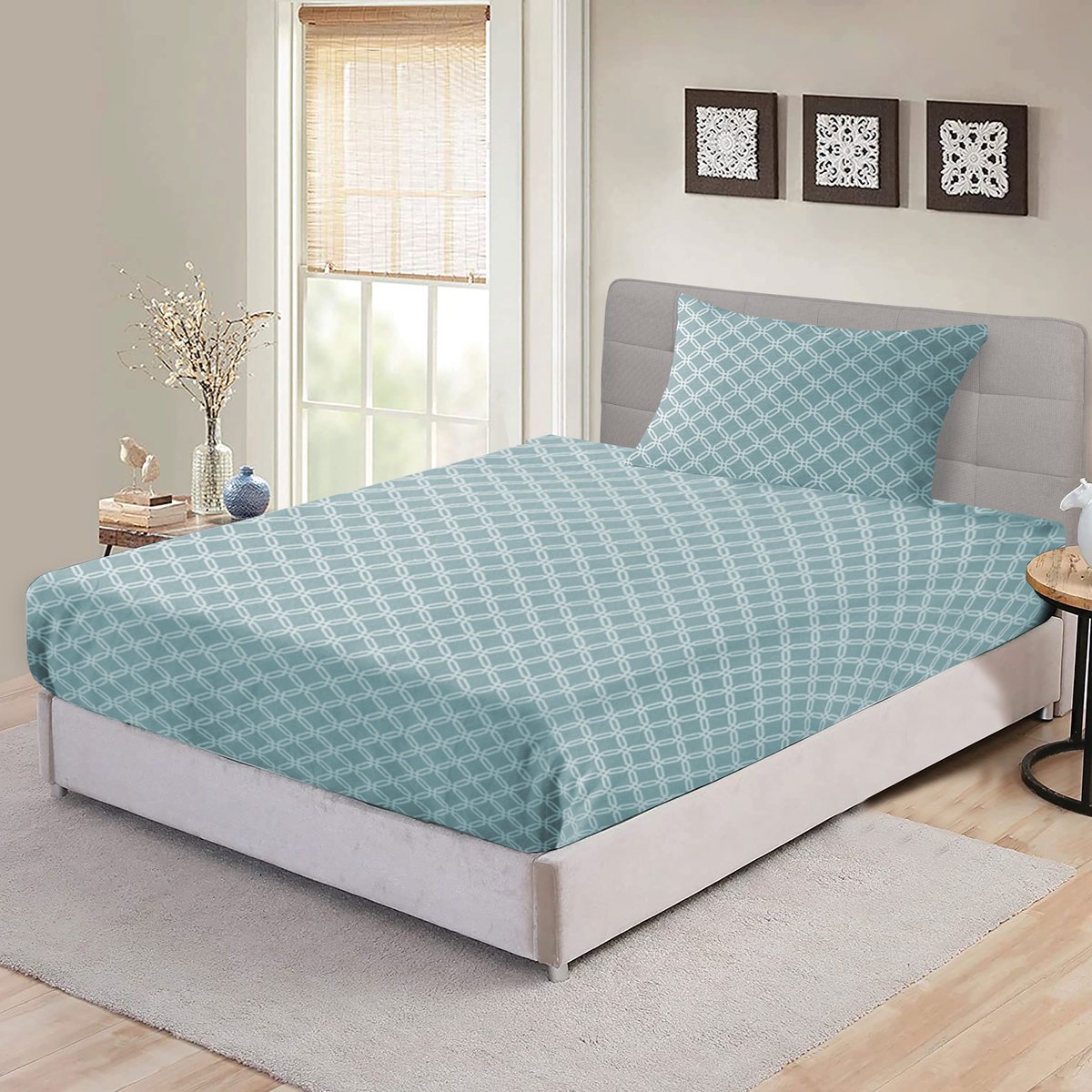 Bed Glow & Apparel Flanel Hoeslaken en Kussensloop Set – 100% Flanel – 90x200 cm + 60x70 cm – Zacht, Duurzaam & Huidvriendelijk –Ideaal voor Elke Slaapkamerstijl