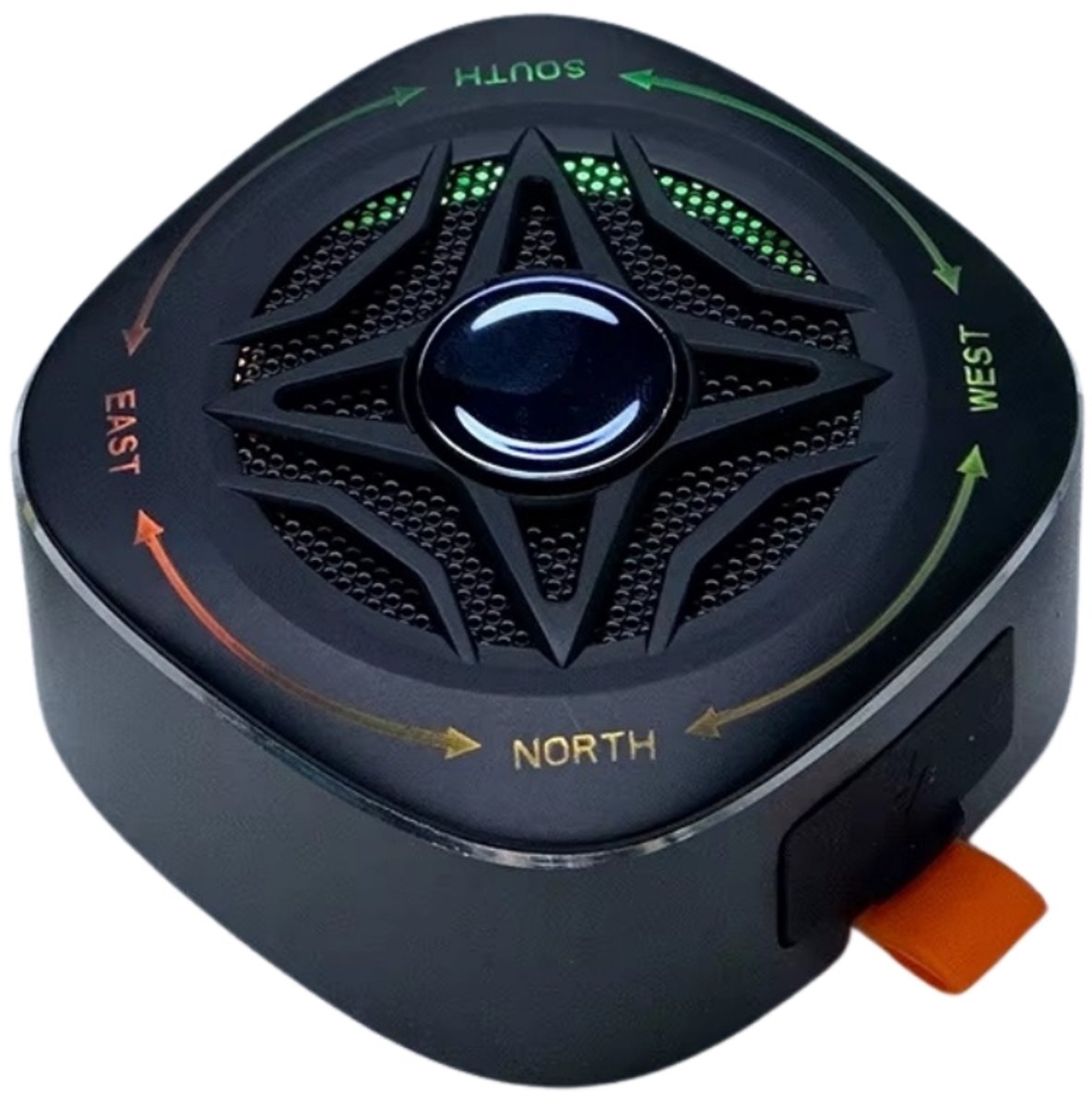 Fivesquare SpinWave Waterproof Speaker – Mini Bluetooth Speaker met Gyro-Spinner Design, RGB Licht, IPX7 & Bass/TWS