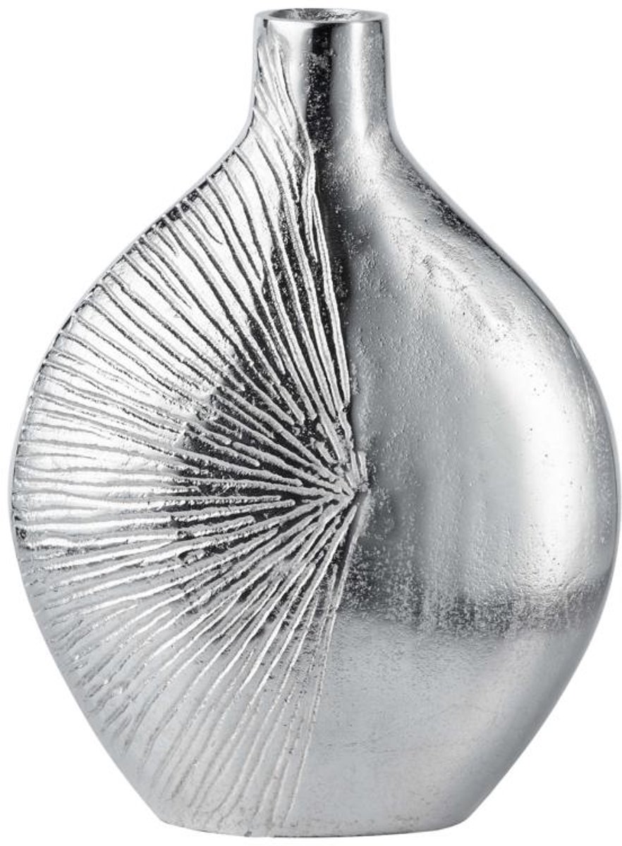 Michael Noll - Vaas - Zilver - Aluminium - 31 cm hoog