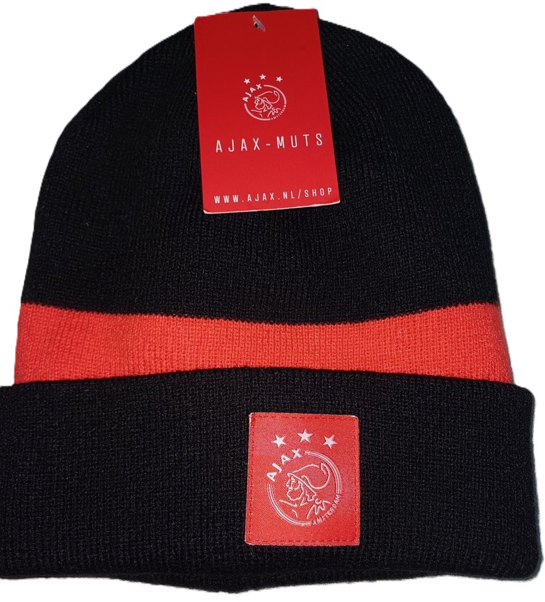 AFC Ajax | Muts zwart/rood | One size