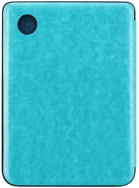 Origami Sleepcover - Hoesje Geschikt voor Kobo Clara BW - Book Case Hoes Cover - Turquoise - ereader hoesje - cover van Origami Sleepcover — afbeelding 2