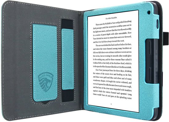 Hoesje Geschikt voor Kobo Libra 2 Sleepcover Luxe Hoes Petroleum Blauw - ereader hoesje - cover van Merkloos — afbeelding 3