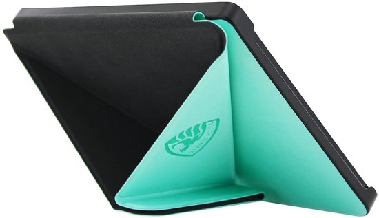 Origami Sleepcover Geschikt voor Kobo Libra 2 Hoes Cover Mint Groen * - ereader hoesje - cover — afbeelding 2