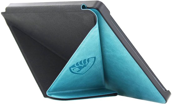 Origami Hoesje Geschikt voor Kobo Libra 2 - Hoes ZONDER SLAAP FUNCTIE Beschermhoes Cover - Turquoise * - ereader hoesje - cover van Merkloos — afbeelding 5
