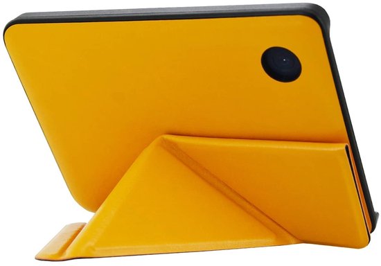 Origami Sleepcover - Hoesje Geschikt voor Kobo Clara BW - Book Case Hoes Cover - Cognac Light - ereader hoesje - cover van Merkloos — afbeelding 3