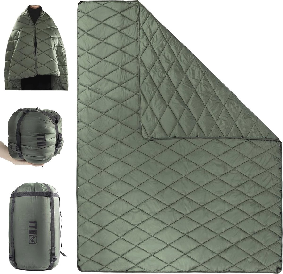 Ultralichte Multifunctionele Campingdeken - Warm, Winddicht en Waterafstotend