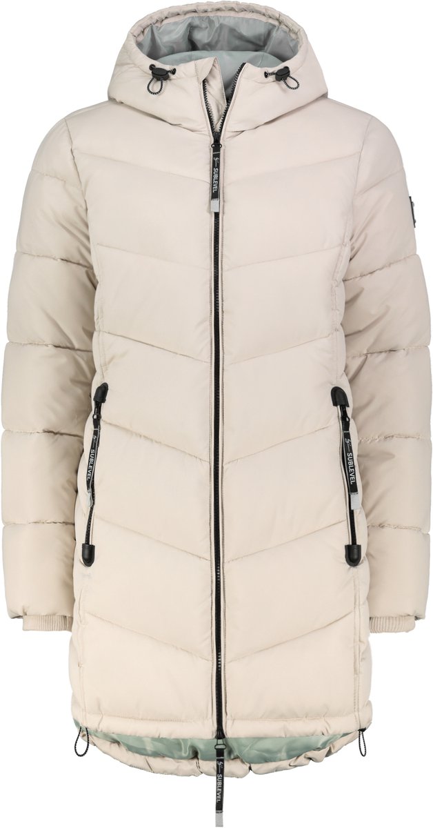 Sublevel Damen Winterjas met capuchon en doorlopende rits