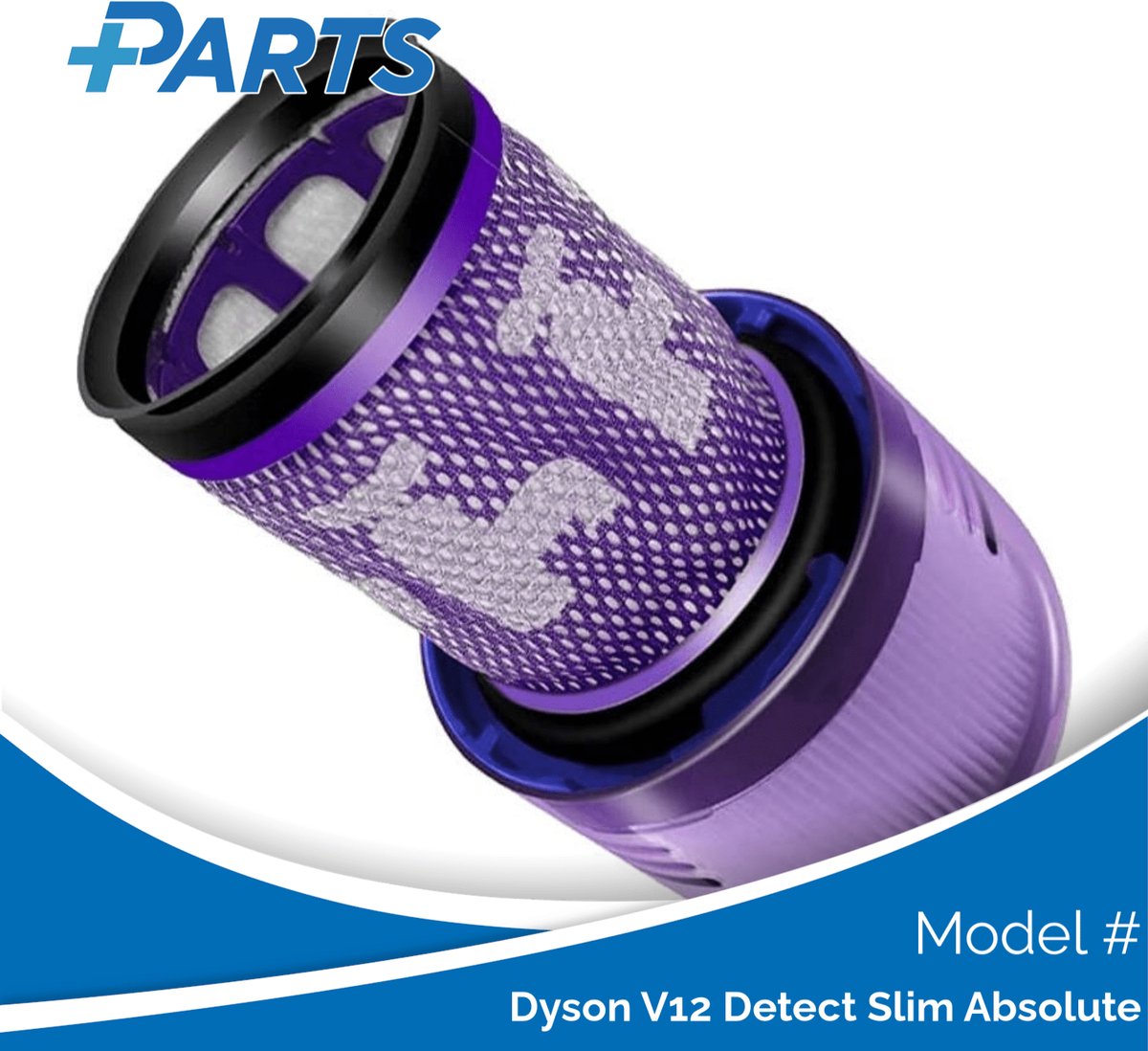 Dyson V12 Detect Slim Absolute Filter (Plus.Parts® alternatief voor 971517-01)