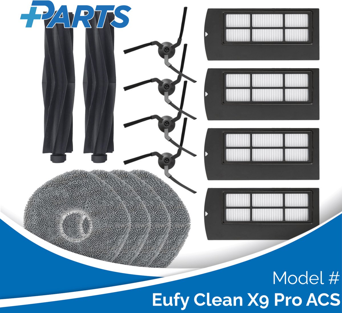 Eufy Clean X9 Pro ACS Onderhoudsset (Plus.Parts® alternatief voor T29A6011)