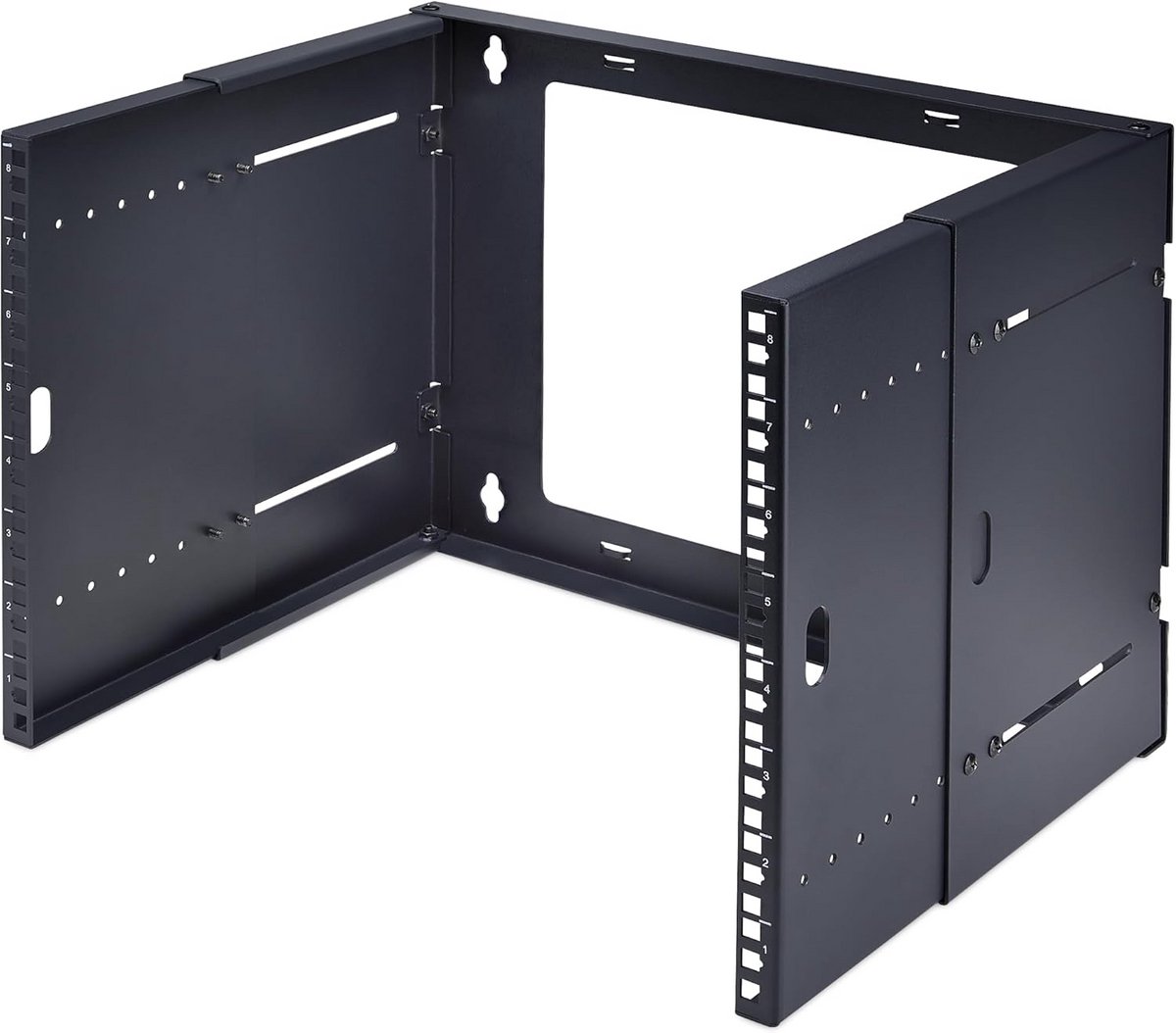8U Wandgemonteerde Server Rack Kast - Verstelbare Diepte voor 19 Inch Netwerkapparatuur
