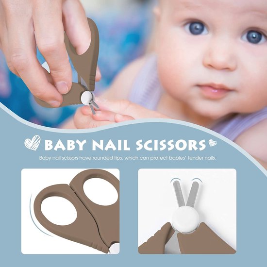 Complete 7-in-1 Baby Care Set for Newborns - Nail Scissors, File, Comb, and More in Gift Box — afbeelding 2