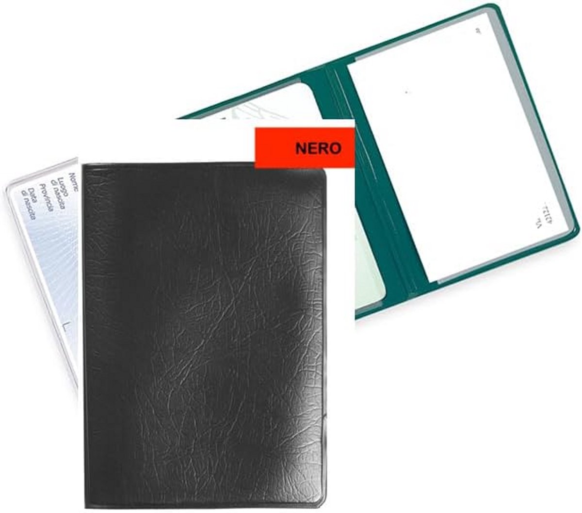 Set van 2 Magnetische Creditcardhouders - ID Kaarthouder met 3 Vakken - Groen en Zwart