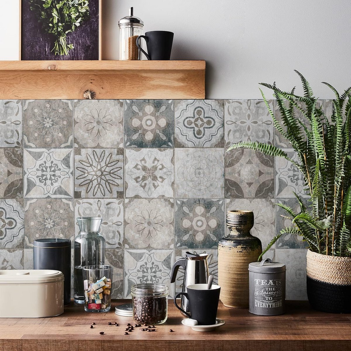 Zelfklevende Mozaïek Tegelstickers Waterdicht PVC Decoratie voor Keuken en Badkamer
