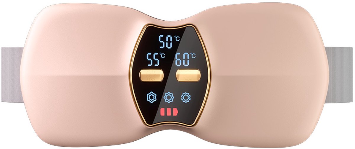 Warme kompresmassageband - taille vibratie verwarming - baarmoeder verwarmen