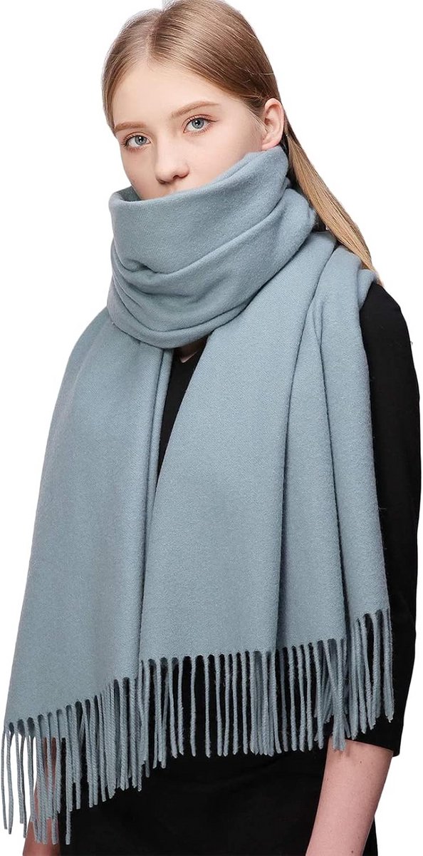 100% wollen pashmina sjaal voor vrouwen - warme sjaals in diverse kleuren voor winter en herfst