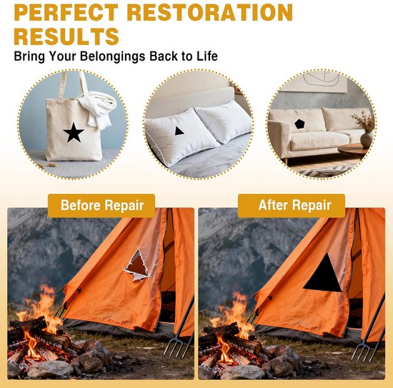 Waterdichte Reparatie Tape Zelfklevend voor Zeil, Tent en Kleding — afbeelding 2