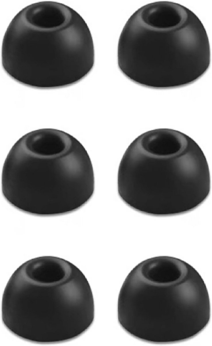 Zachte Siliconen Oortips voor Beats Studio Buds - Vervangende Oortjes - 6 Stuks