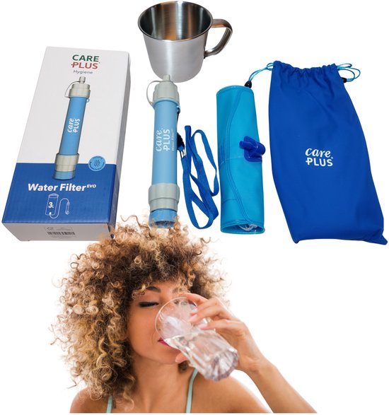 Care Plus Evo Waterfilter Noodpakket – Incl 3L Waterreservoir – en Gratis Tinnen drinkbeker !!